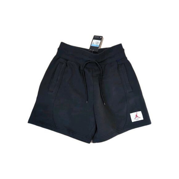 Nike Jordan Flight Fleece Shorts Black Medium NWT Jumpman Loose - Picture 2 of 7